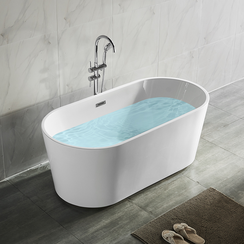 Modern White Bathhroom Solid Surface Freestanding Bathcada pentru Hotel Project sau uz casnic